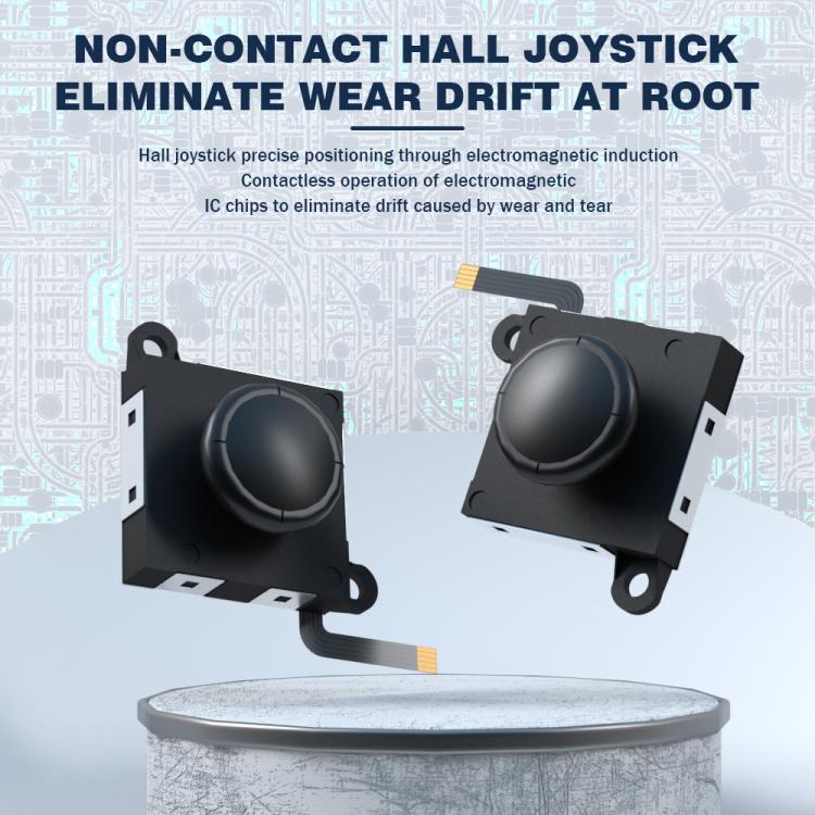 Joystick a effetto Hall per Nintendo Switch/OLED/Lite Joy-Con, stick analogico elettromagnetico senza deriva, Black, Set 1, Set 2
