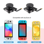 Joystick a effetto Hall per Nintendo Switch/OLED/Lite Joy-Con, stick analogico elettromagnetico senza deriva, Black, Set 1, Set 2