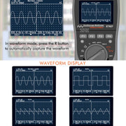 Oscilloscopio Multimetro 2 in 1 con frequenza di campionamento di 200 Msps e frequenza di campionamento di 40 MHz., ET827