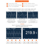 Oscilloscopio Multimetro 2 in 1 con frequenza di campionamento di 200 Msps e frequenza di campionamento di 40 MHz., ET827