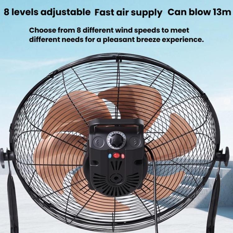 Potente ventilatore da pavimento ad alta potenza, ventilatore elettrico industriale, spina CN, 12 inch 4 Gears 5 Blades, 14 inch 4 Gears 5 Blades, 16 inch 8 Gears 6 Blades, 18 inch 8 Gears 6 Blades, 20 inch 8 Gears 6 Blades