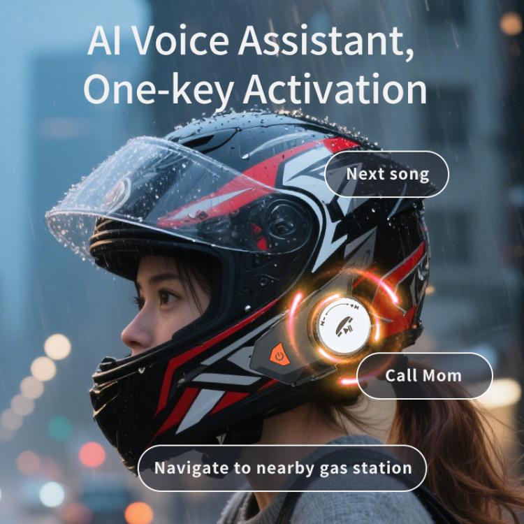 Auricolare Bluetooth M9 per casco moto impermeabile IPX6
