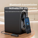 Adattatore audio Bluetooth 5.4 2 in 1 con trasmettitore/ricevitore e ingresso AUX da 3,5 mm per auto/TV/cuffie, M30