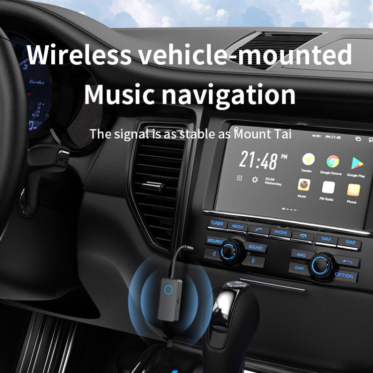 Adattatore audio Bluetooth 5.4 2 in 1 con trasmettitore/ricevitore e ingresso AUX da 3,5 mm per auto/TV/cuffie, M30