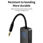 Adattatore audio Bluetooth 5.4 2 in 1 con trasmettitore/ricevitore e ingresso AUX da 3,5 mm per auto/TV/cuffie, M30