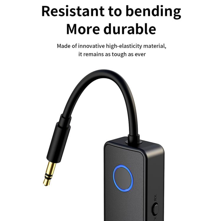 Adattatore audio Bluetooth 5.4 2 in 1 con trasmettitore/ricevitore e ingresso AUX da 3,5 mm per auto/TV/cuffie, M30