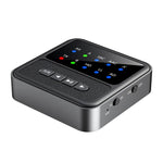 Ricetrasmettitore audio Bluetooth 5.4 2 in 1 HiFi, chiamate HD, ingresso RCA/AUX da 3,5 mm per autoradio/impianto stereo domestico., BT200