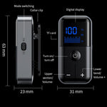 Adattatore AUX per auto/viaggio 2 in 1 Bluetooth 5.4 con trasmettitore e ricevitore, jack da 3,5 mm, slot per scheda TF e clip da bavero., M20