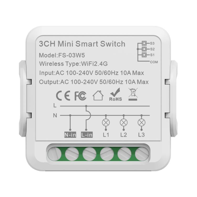 Interruttore intelligente con timer vocale per Amazon Alexa / Google Assistant, FS-02W 1CH WiFi 16A, FS-02W 1CH WiFi+Bluetooth 16A, FS-02HW 2CH WiFi+Bluetooth 16A, FS-02HW 2CH WiFi+Bluetooth 10A, FS-03W5 3CH WiFi+Bluetooth 10A                          ...