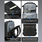 Tigernu Expandable Business Backpack 17-Inch Laptop Bag Wet/Dry Separation Pockets, Black, Blue, Vacuum BK With Pump