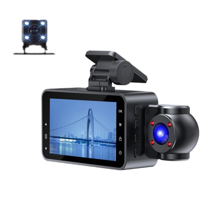 Videoregistratore di guida interconnesso XWIFI con visione notturna a infrarossi HD 1080P., Two-recording, Three-recording