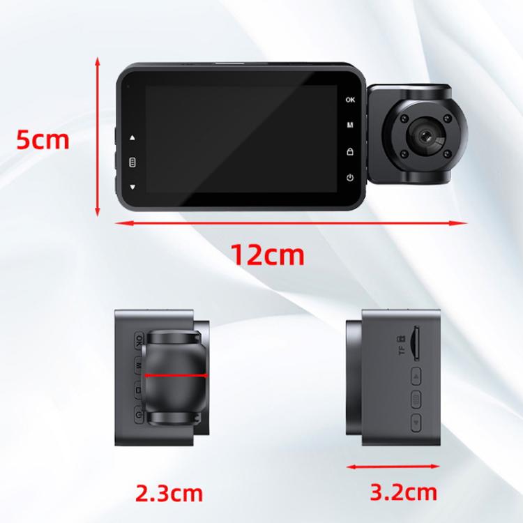 Videoregistratore di guida interconnesso XWIFI con visione notturna a infrarossi HD 1080P., Two-recording, Three-recording