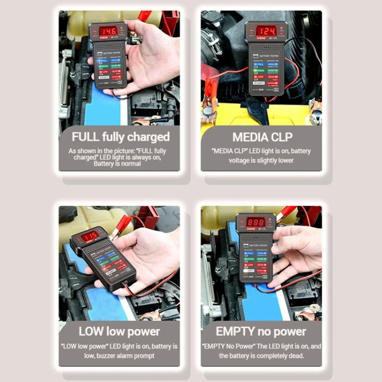 Tester per batterie automobilistiche ad alta precisione ANENG, BT172