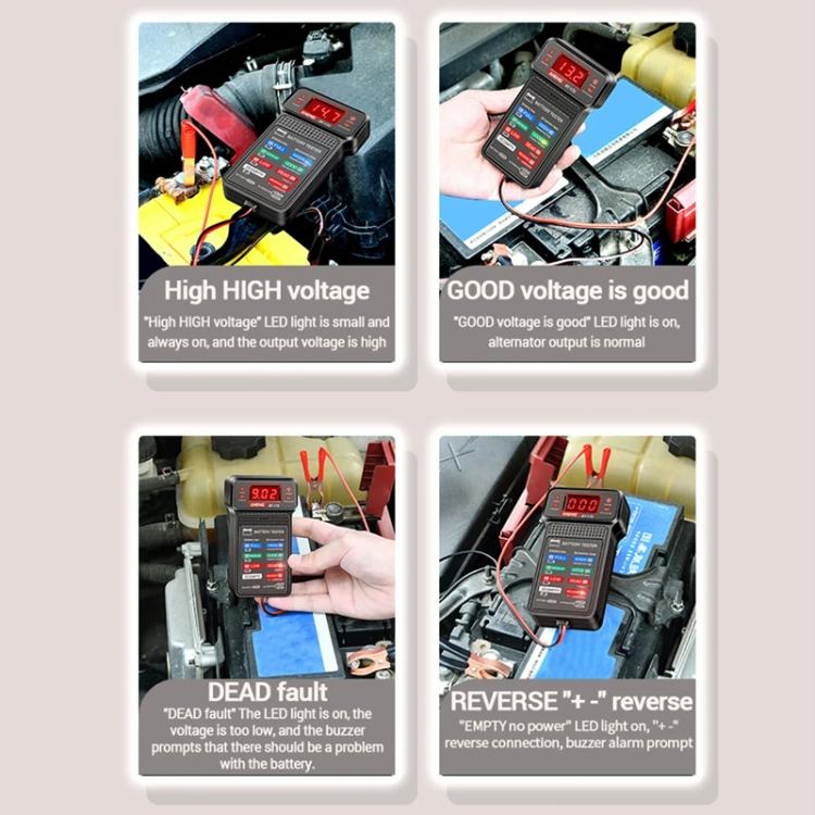 Tester per batterie automobilistiche ad alta precisione ANENG, BT172