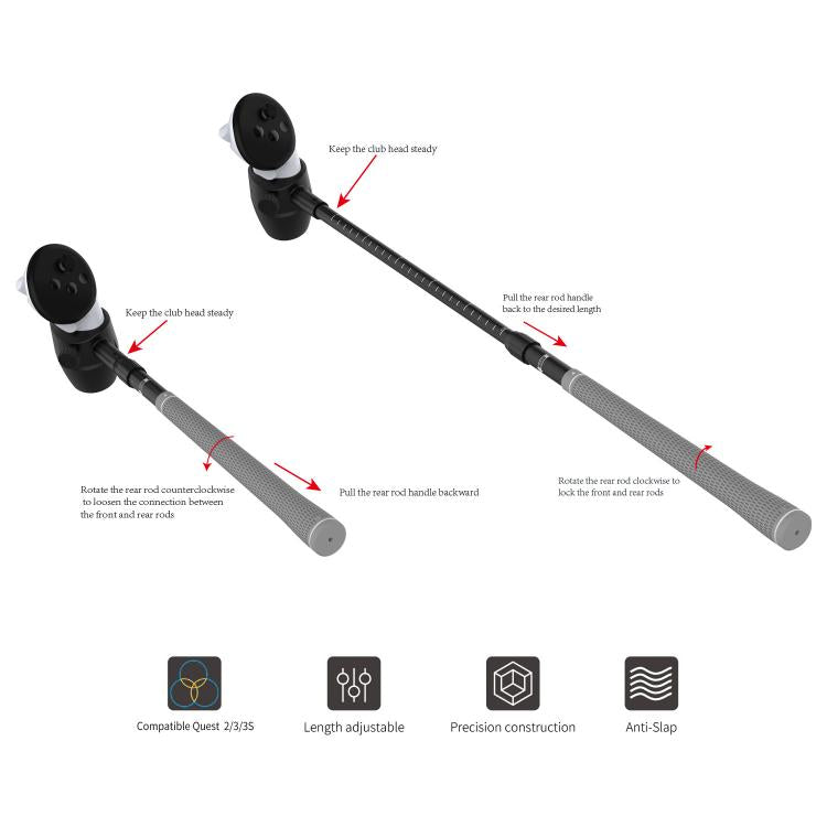 Impugnatura universale per mazze da golf Meta Quest 3S/3/2