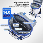 School Backpack 14-Inch Laptop Bag With Flip-Top For Travel, Work & Daily Use, Black Regular, Blue Regular, Black Magnetic, Blue Magnetic