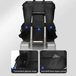 School Backpack 14-Inch Laptop Bag With Flip-Top For Travel, Work & Daily Use, Black Regular, Blue Regular, Black Magnetic, Blue Magnetic
