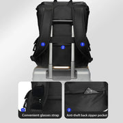 School Backpack 14-Inch Laptop Bag With Flip-Top For Travel, Work & Daily Use, Black Regular, Blue Regular, Black Magnetic, Blue Magnetic