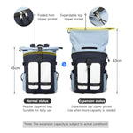Tigernu Unisex Waterproof Travel Backpack Roll-Top Expandable Design with 15.6-inch Laptop & Tablet Compartment