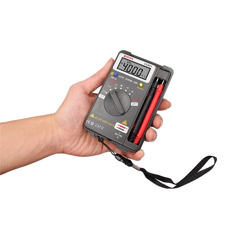 Multimetro digitale tascabile portatile ZOYI VC921 con selezione automatica della portata., VC921
