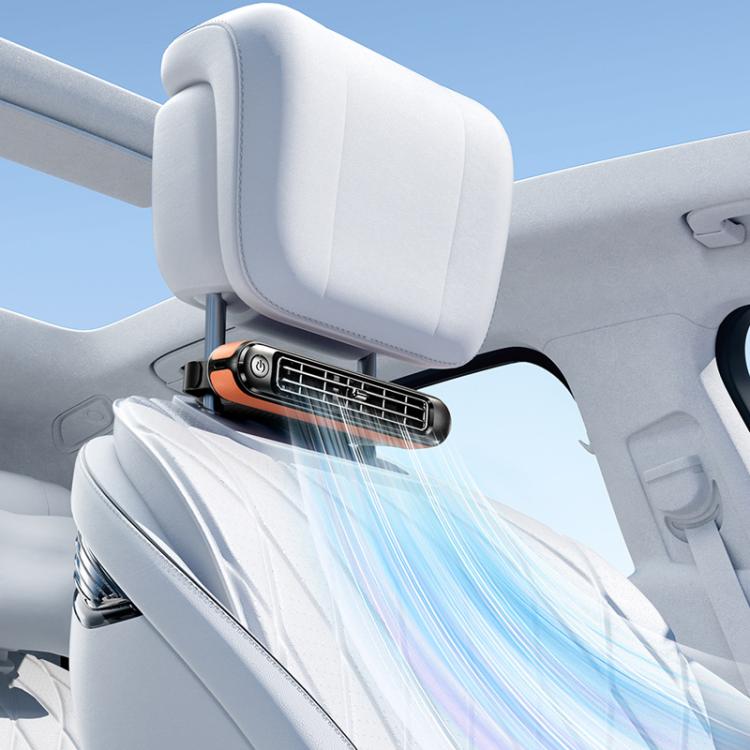 Ventilatore elettrico silenzioso senza pale a doppia turbina con spina USB per sedili posteriori auto