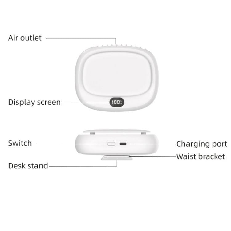 Ventilatore portatile USB senza pale con batteria 1800mAh