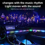3 Controllo App Telecomando Illuminazione ambientale colorata per interni auto LED modificato acrilico USB Illuminazione ambientale per auto, 110cm+75cm x 4+35cm+Footlight x 4 10 In 1, 110cm+75cm x 4+35cm 6 In 1, 110cm, 110cm x 2 2 In 1, 110cm x 3 3 In...