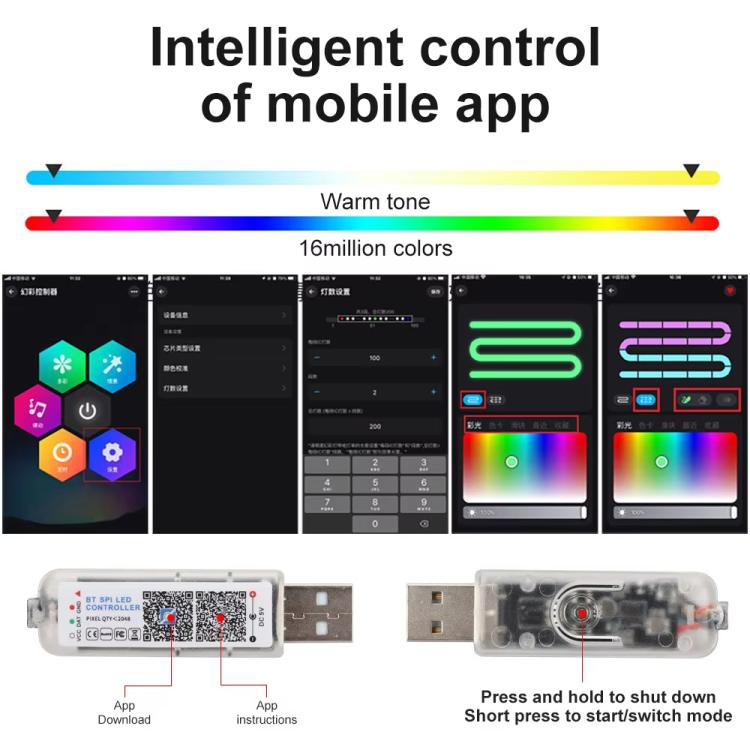 3 Controllo App Telecomando Illuminazione ambientale colorata per interni auto LED modificato acrilico USB Illuminazione ambientale per auto, 110cm+75cm x 4+35cm+Footlight x 4 10 In 1, 110cm+75cm x 4+35cm 6 In 1, 110cm, 110cm x 2 2 In 1, 110cm x 3 3 In...