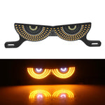 Luce targa moto universale con vite, accessorio decorativo per la personalizzazione del faro., Triangle Light White Yellow Flashing, Triangle Light Red Blue Flashing, Semicircular Light White Yellow Flashing, Semicircular Light Red Blue Flashing       ...