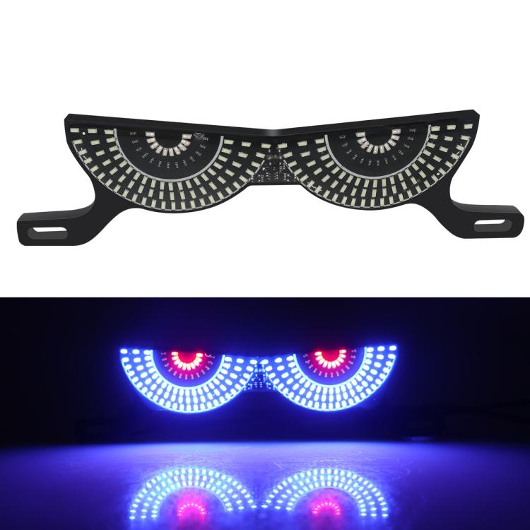 Luce targa moto universale con vite, accessorio decorativo per la personalizzazione del faro., Triangle Light White Yellow Flashing, Triangle Light Red Blue Flashing, Semicircular Light White Yellow Flashing, Semicircular Light Red Blue Flashing       ...