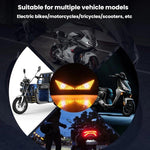 Luce targa moto universale con vite, accessorio decorativo per la personalizzazione del faro., Triangle Light White Yellow Flashing, Triangle Light Red Blue Flashing, Semicircular Light White Yellow Flashing, Semicircular Light Red Blue Flashing       ...