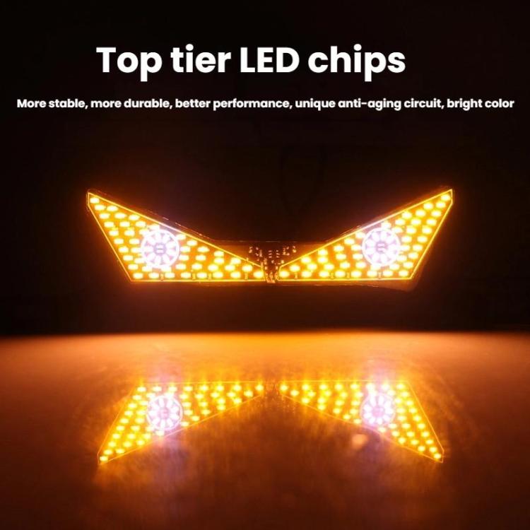 Luce targa moto universale con vite, accessorio decorativo per la personalizzazione del faro., Triangle Light White Yellow Flashing, Triangle Light Red Blue Flashing, Semicircular Light White Yellow Flashing, Semicircular Light Red Blue Flashing       ...