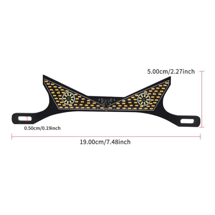 Luce targa moto universale con vite, accessorio decorativo per la personalizzazione del faro., Triangle Light White Yellow Flashing, Triangle Light Red Blue Flashing, Semicircular Light White Yellow Flashing, Semicircular Light Red Blue Flashing       ...