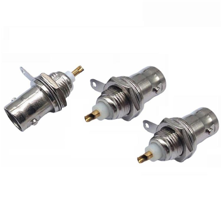 3 pezzi Connettore femmina BNC con nucleo in rame placcato oro Q9 Connettore femmina per oscilloscopio 50KY