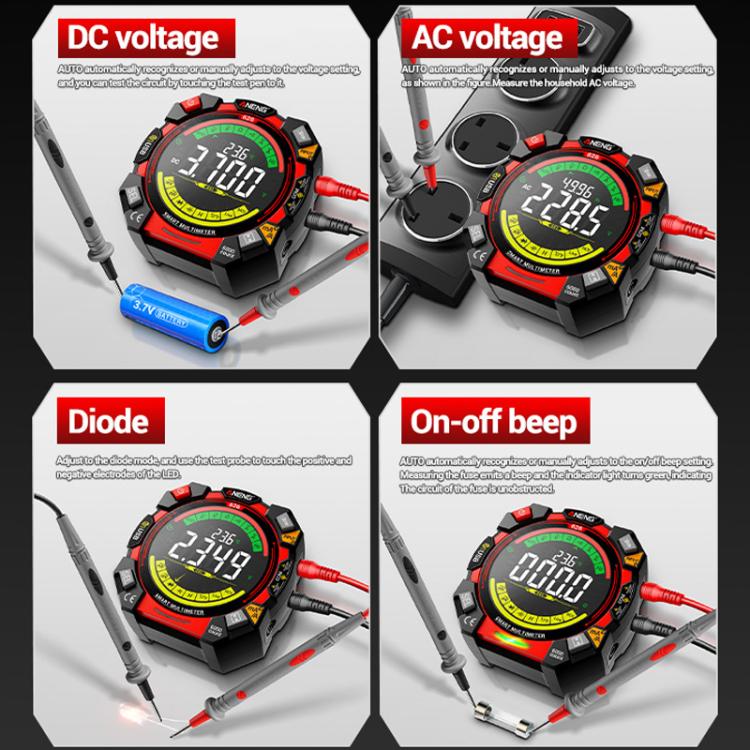 Multimetro digitale ANENG con fusibile doppio tubo