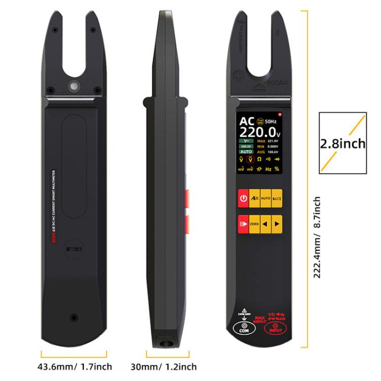 Pinza amperometrica digitale 600A con display LCD