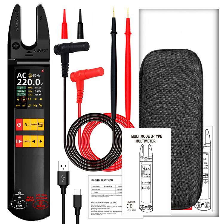 Pinza amperometrica digitale 600A con display LCD