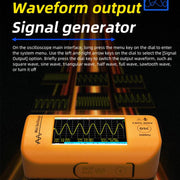 Miniature Oscilloscope Signal Generator Rechargeable Handheld Color Screen 50MHz Oscilloscope, OT4