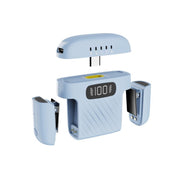 Microfono wireless a clip da colletto con custodia ricarica