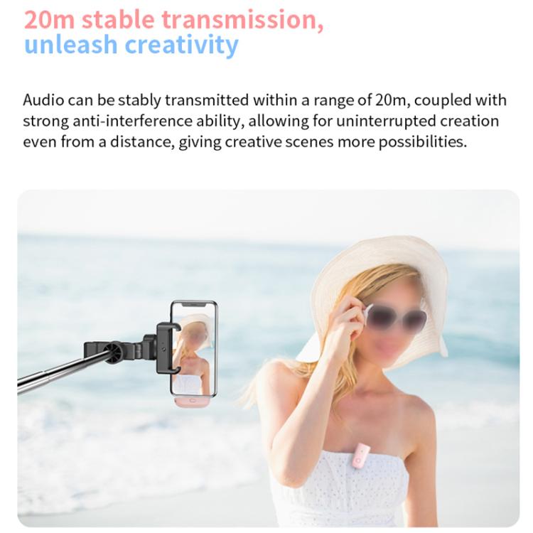Microfono wireless a clip da colletto con custodia ricarica