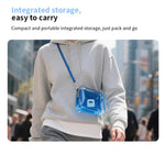 Microfono wireless a clip da colletto con custodia ricarica