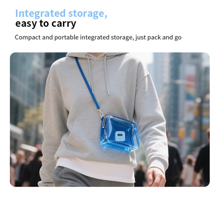 Microfono wireless a clip da colletto con custodia ricarica