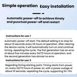 HuaGu 30cm Router Timed Restart Line Controller Power Failure Smart Reset Connection Cable WiFi Relay, 24H White, 24H Black, 24H Transparent, 72H White, 72H Black, 72H Transparent