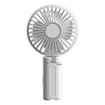 Ventilatore pieghevole da appendere all'ombrello, portatile USB, con clip per ombrello, compatto da scrivania.