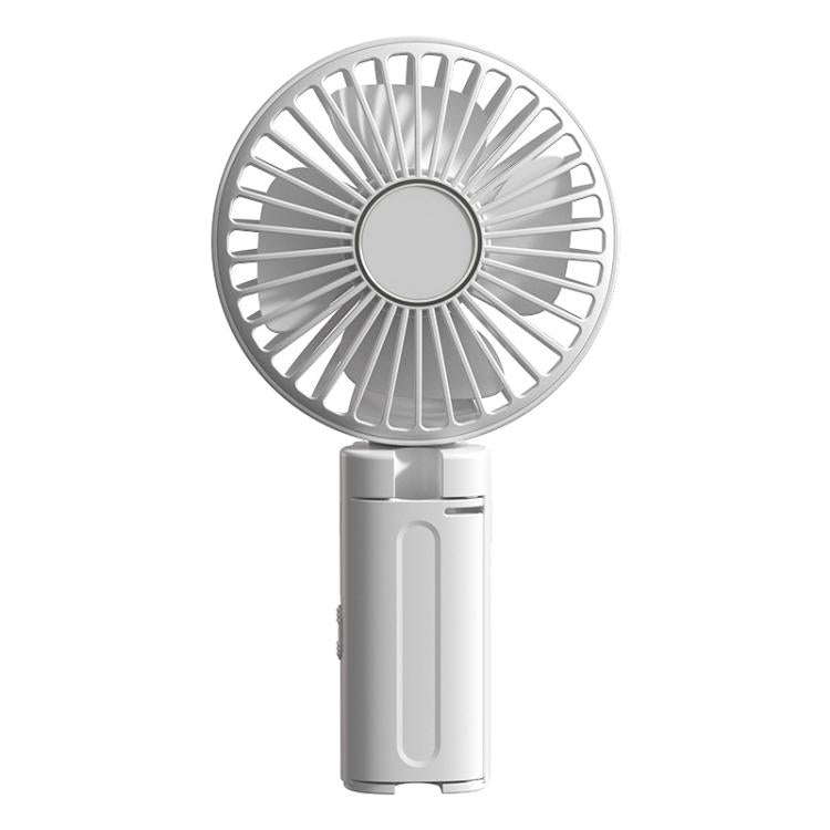 Ventilatore pieghevole da appendere all'ombrello, portatile USB, con clip per ombrello, compatto da scrivania.