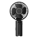 Ventilatore pieghevole da appendere all'ombrello, portatile USB, con clip per ombrello, compatto da scrivania.