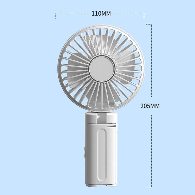 Ventilatore pieghevole da appendere all'ombrello, portatile USB, con clip per ombrello, compatto da scrivania.