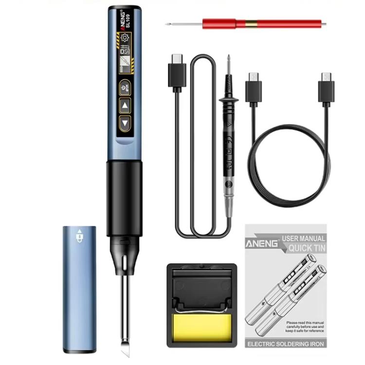 Saldatore portatile ANENG con riscaldamento interno e multimetro digitale