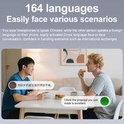 164 lingue, interpretazione simultanea, auricolari Bluetooth intelligenti