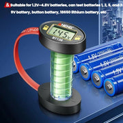 Tester portatile magnetico ANENG per la tensione e la capacità delle batterie
